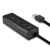 USB-хаб Axagon HUE-S2B 4 порти USB 3.0 з швидкою зарядкою (8595247903525)