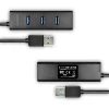 USB-хаб Axagon HUE-S2B 4 порти USB 3.0 з швидкою зарядкою (8595247903525)