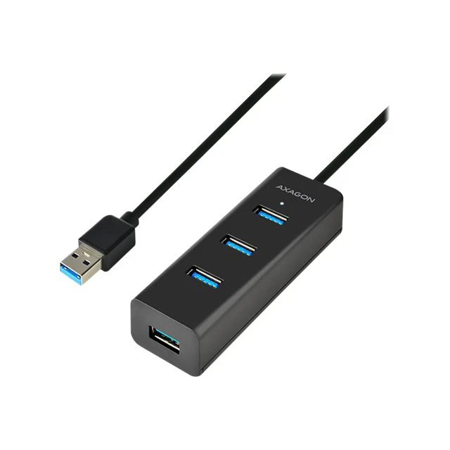 USB-хаб Axagon HUE-S2BL USB 3.0 2 порти з функцією зарядки Blue (8595247903532)