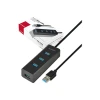 USB-хаб Axagon HUE-S2BL USB 3.0 2 порти з функцією зарядки Blue (8595247903532)