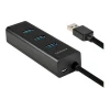 USB-хаб Axagon HUE-S2BL USB 3.0 2 порти з функцією зарядки Blue (8595247903532)
