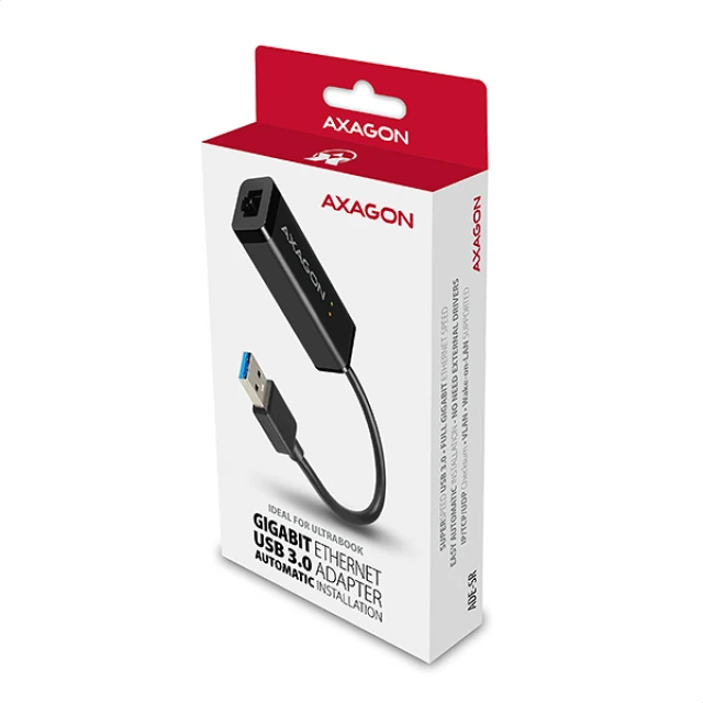 Мережевий адаптер Axagon ADE-SR USB 3.0 Gigabit Ethernet (8595247903778)