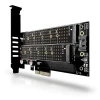PCI-Express адаптер Axagon PCEM2-D x4 для двох M.2 SSD (8595247903846)