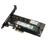 PCI-Express адаптер Axagon PCEM2-D x4 для двох M.2 SSD (8595247903846)