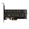 PCI-Express адаптер Axagon PCEM2-D x4 для двох M.2 SSD (8595247903846)