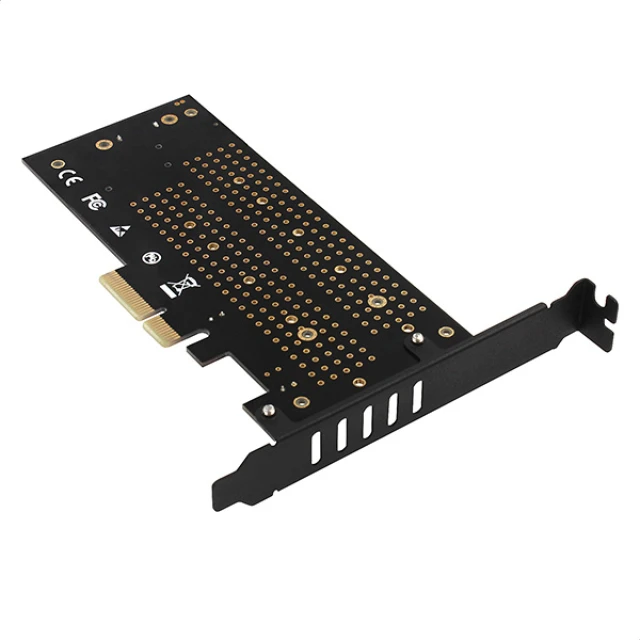 PCI-Express адаптер Axagon PCEM2-D x4 для двох M.2 SSD (8595247903846)