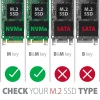 Зовнішній бокс Axagon USB-C металевий для M.2 NVMe SSD 42-80 мм (8595247904287)