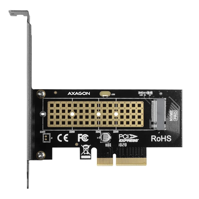 Адаптер Axagon PCI-Express x4 для NVMe M.2 SSD PCEM2-N (8595247904331)