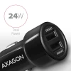 Автомобільний зарядний пристрій Axagon PWC-5V5 24 Вт 2 порти USB (8595247904355)