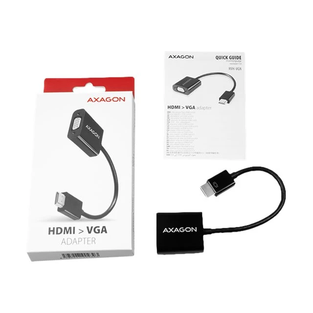 Відеоадаптер Axagon RVH-VGN HDMI — VGA 0,15 м (8595247904393)