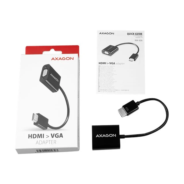 Відеоадаптер Axagon RVH-VGN HDMI — VGA 0,15 м (8595247904393)