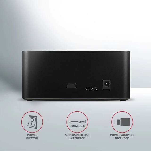 Док-станция Axagon USB 3.0 – SATA 6G для HDD ADSA-SN Black (8595247905383)