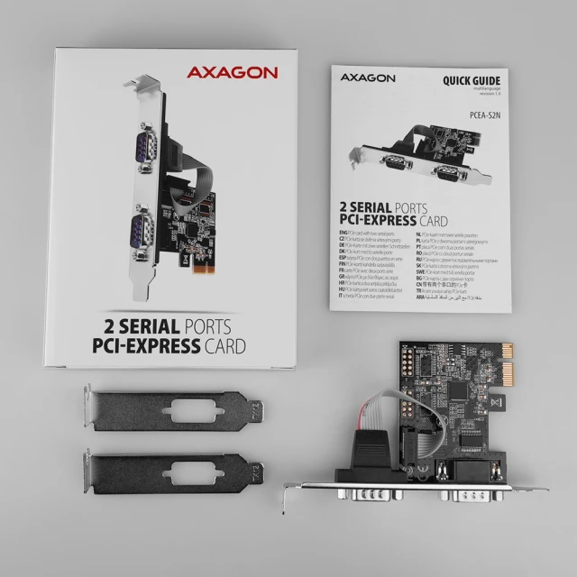 PCI-Express карта Axagon PCEA-S2N з двома послідовними портами 250 кбіт/с (8595247905406)