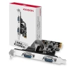 PCI-Express карта Axagon PCEA-S2N з двома послідовними портами 250 кбіт/с (8595247905406)