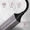 Мережевий адаптер Axagon ADE-TRC USB-C 3.2 Gen 1 Gigabit Ethernet 10/100/1000 Мбіт (8595247905574)