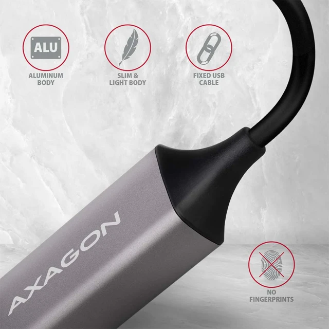 Мережевий адаптер Axagon ADE-TRC USB-C 3.2 Gen 1 Gigabit Ethernet 10/100/1000 Мбіт (8595247905574)