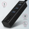 USB-хаб Axagon HMA-CR3A SuperSpeed USB-A з кардрідером (8595247905581)