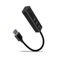 USB-хаб Axagon HMA-CR3A SuperSpeed USB-A з кардрідером (8595247905581)