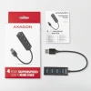 USB-хаб Axagon HUE-M1A 4 порти USB 3.2 Gen 1 металевий (8595247905628)