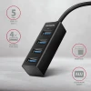 USB-хаб Axagon HUE-M1A 4 порти USB 3.2 Gen 1 металевий (8595247905628)