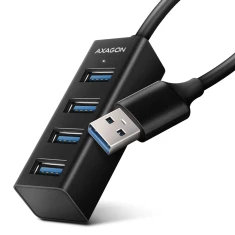 USB-хаб Axagon HUE-M1A 4 порта USB 3.2 Gen 1 металлический (8595247905628)