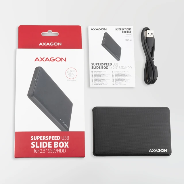 Внешний бокс Axagon USB 3.2 Gen 1 – SATA 6G для 2.5