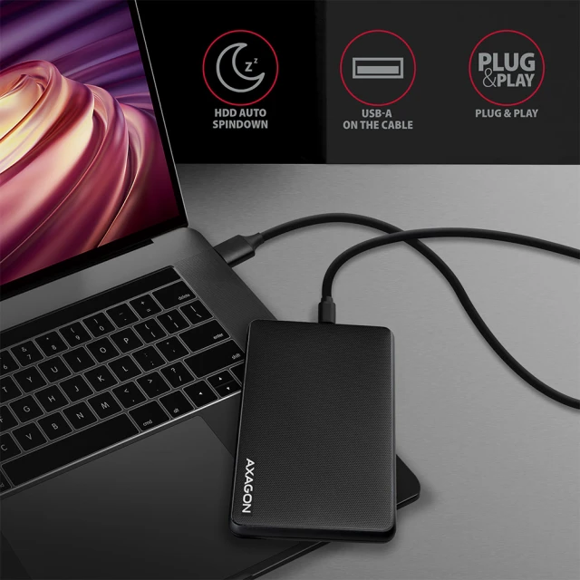 Внешний бокс Axagon USB 3.2 Gen 1 – SATA 6G для 2.5