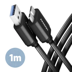 Кабель Axagon BUMM3-AM10AB USB Type-A — USB Micro-B 1 м Black (8595247905925)