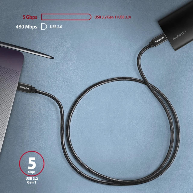 Кабель Axagon BUCM3-CM10AB USB Type-C — USB Type-C 1 м Black (8595247905949)