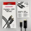 Кабель Axagon DisplayPort to HDMI активний 1.8 м (8595247906083)