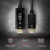 Кабель Axagon DisplayPort to HDMI активний 1.8 м (8595247906083)