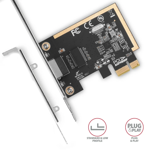 Мережева карта Axagon PCEE-GRF PCI-Express Gigabit Ethernet Realtek (8595247906120)