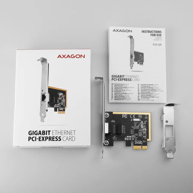 Мережева карта Axagon PCEE-GRF PCI-Express Gigabit Ethernet Realtek (8595247906120)