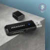 Картридер Axagon CRE-S2N USB 3.2 Gen1 з прямим роз'ємом USB-A (8595247906137)