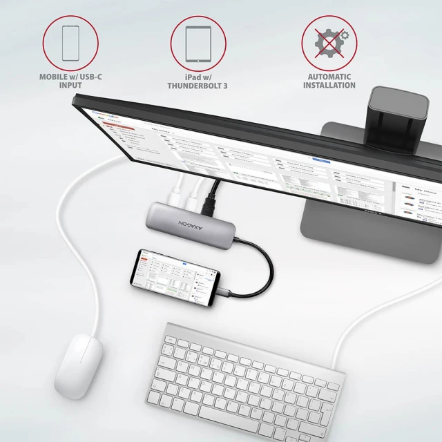 USB-хаб Axagon SuperSpeed USB-C 5-в-1 HMC-5 (8595247906175)