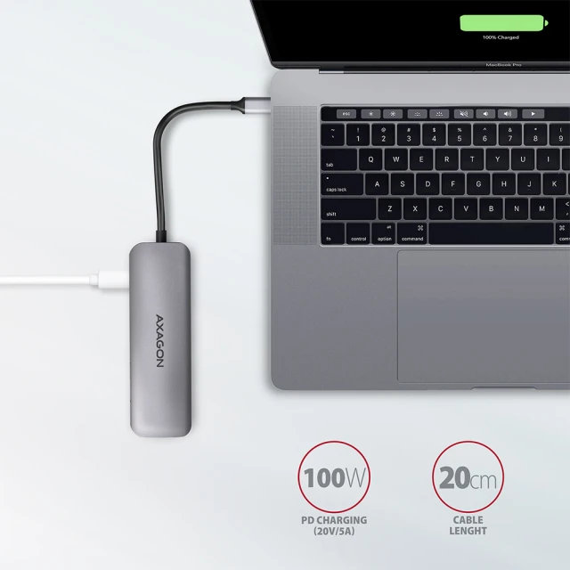 USB-хаб Axagon SuperSpeed USB-C 5-в-1 HMC-5 (8595247906175)