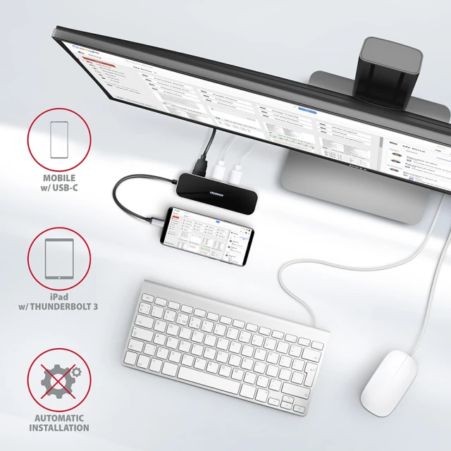 USB-хаб Axagon SuperSpeed USB-C 6-в-1 HMC-6GL (8595247906182)