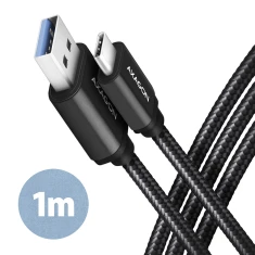 Кабель Axagon BUCM3-AM10AB USB Type-A — USB Type-C 1 м Black (8595247906250)