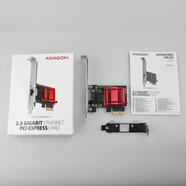 Сетевая карта Axagon PCEE-G25 PCI-Express 2.5 Gigabit Ethernet PXE (8595247906458)