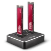 Док-станція Axagon ADSA-M2C USB-C 3.2 Gen2 для 2x NVMe SSD з функцією клонування (8595247906496)
