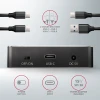 Док-станція Axagon ADSA-M2C USB-C 3.2 Gen2 для 2x NVMe SSD з функцією клонування (8595247906496)