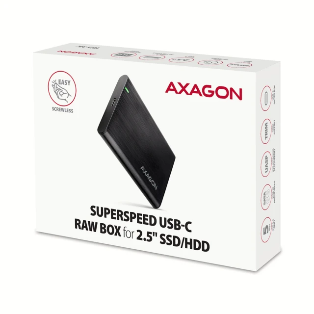 Зовнішній бокс Axagon USB 3.2 Gen 1 – SATA 6G для 2.5