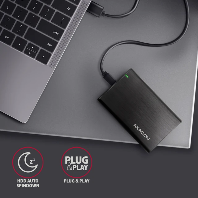 Зовнішній бокс Axagon USB 3.2 Gen 1 – SATA 6G для 2.5