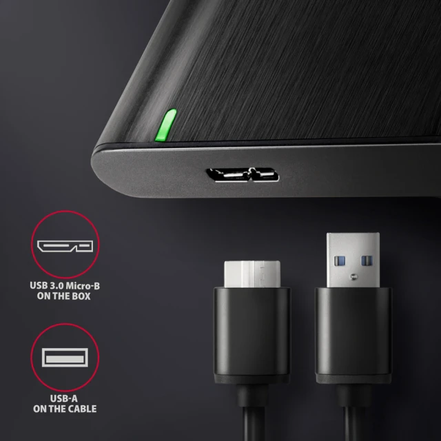 Зовнішній бокс Axagon USB 3.2 Gen 1 – SATA 6G для 2.5