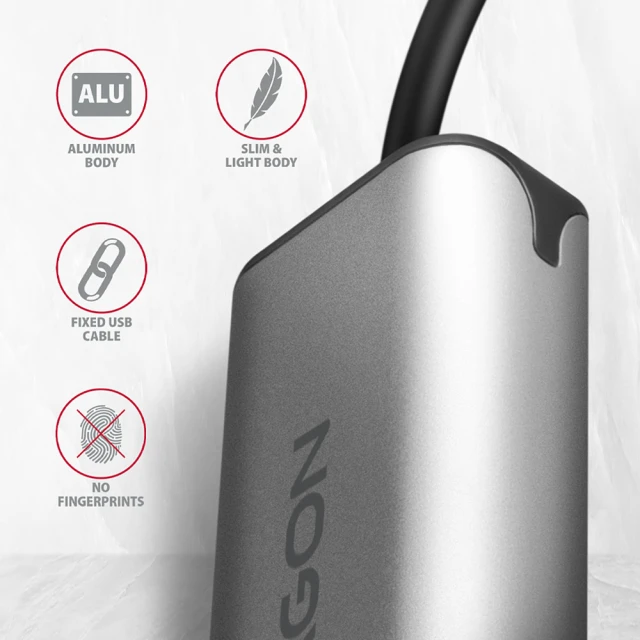 Мережевий адаптер Axagon ADE-25RC USB-C Gigabit Ethernet 2.5 Гбіт/с (8595247906618)