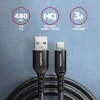 Кабель Axagon BUCM-AM15AB USB Type-C — USB Type-A 1.5 м (8595247906854)
