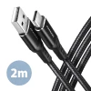 Кабель Axagon BUCM-AM20AB USB Type-C — USB Type-A 2 м (8595247906861)