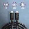 Кабель Axagon BUCM-CM30AB USB Type-C — USB Type-C 3 м (8595247906892)