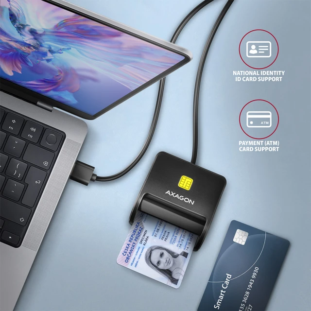Картрідер Axagon CRE-SM3SD USB-A (8595247906922)