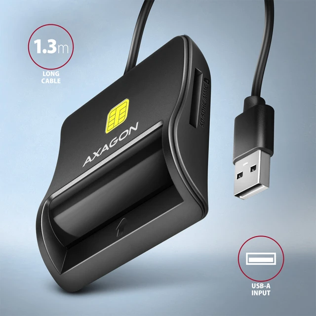 Картрідер Axagon CRE-SM3SD USB-A (8595247906922)